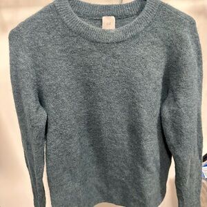 H&M Women's Teal Crew Neck Sweater Small